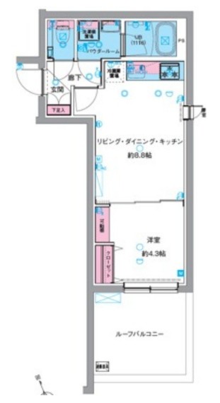 ジェノヴィア中野坂上の間取り