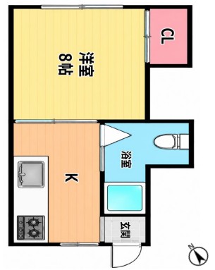 第一海老マンションの間取り