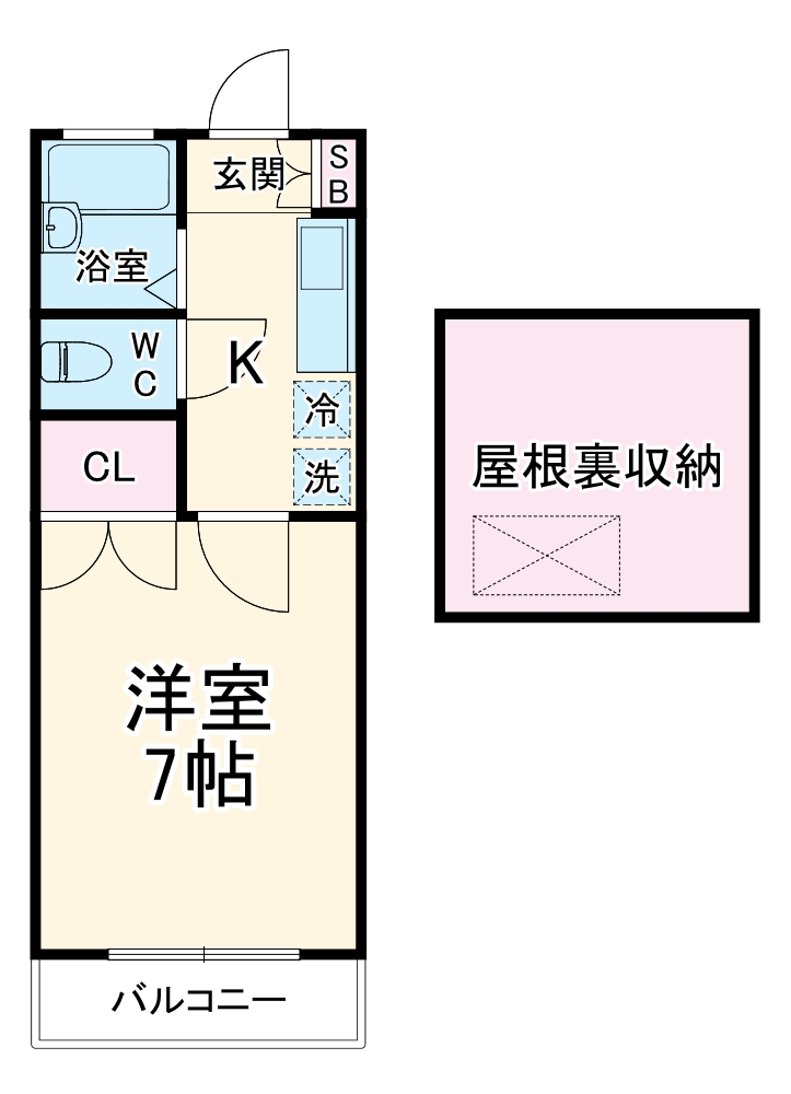 アベニール百合丘の間取り