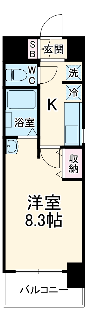 クレストコート難波サウスの間取り