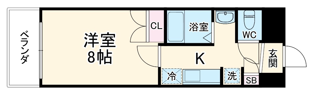 マメゾンはるひ野の間取り