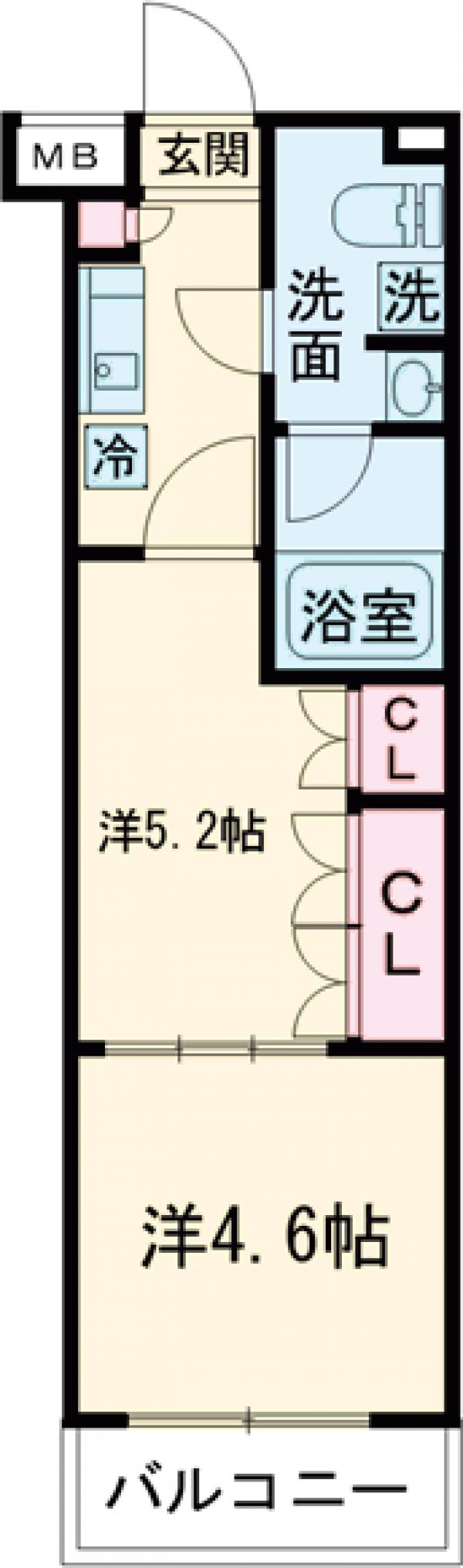 セジョリ鷺ノ宮Ⅱの間取り