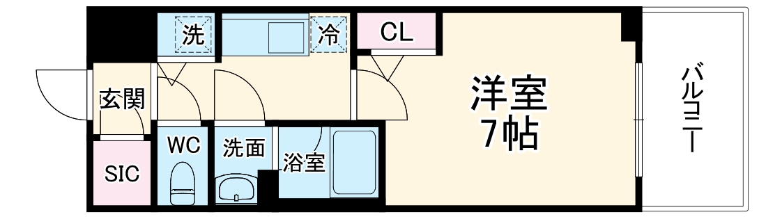 ベラジオ雅び京都七条ウエストⅡの間取り