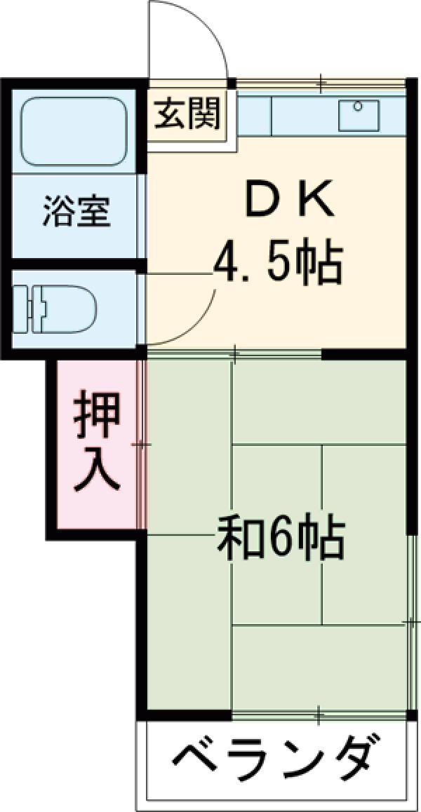 原田コーポの間取り