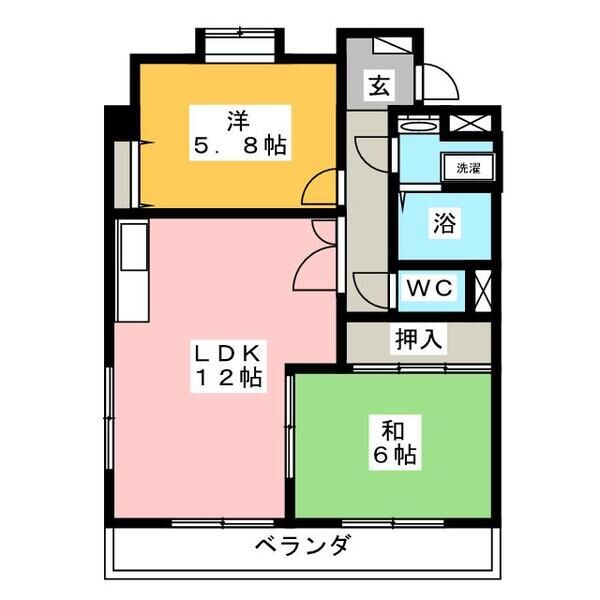 アピエス1の間取り
