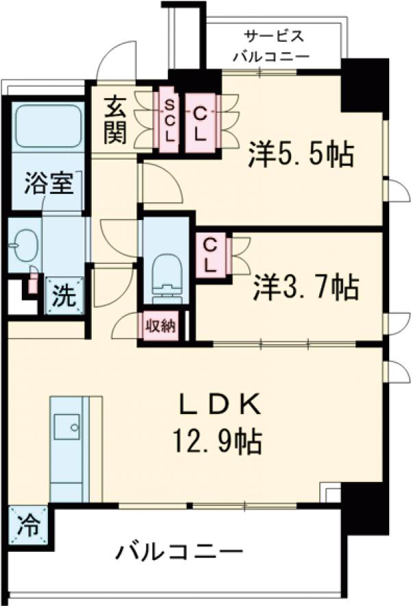 クレストコート本所吾妻橋の間取り