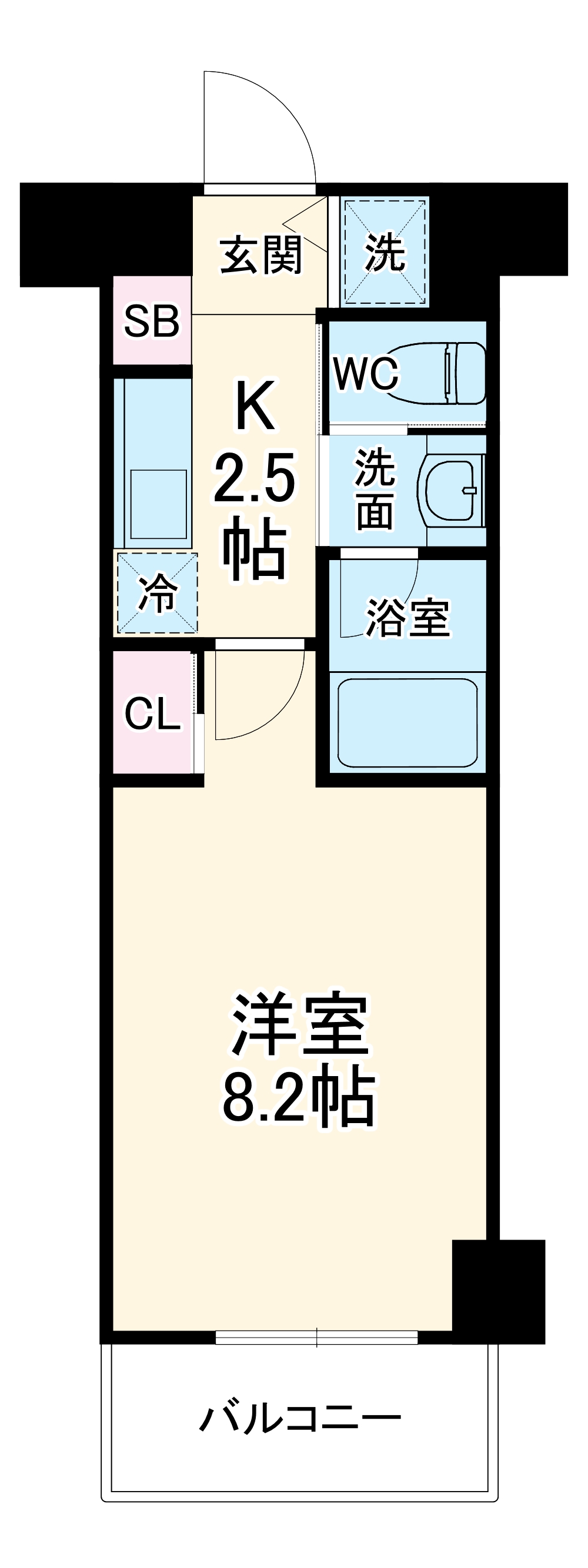 レジディア武蔵小杉の間取り