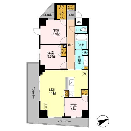 アルメール津田沼の間取り