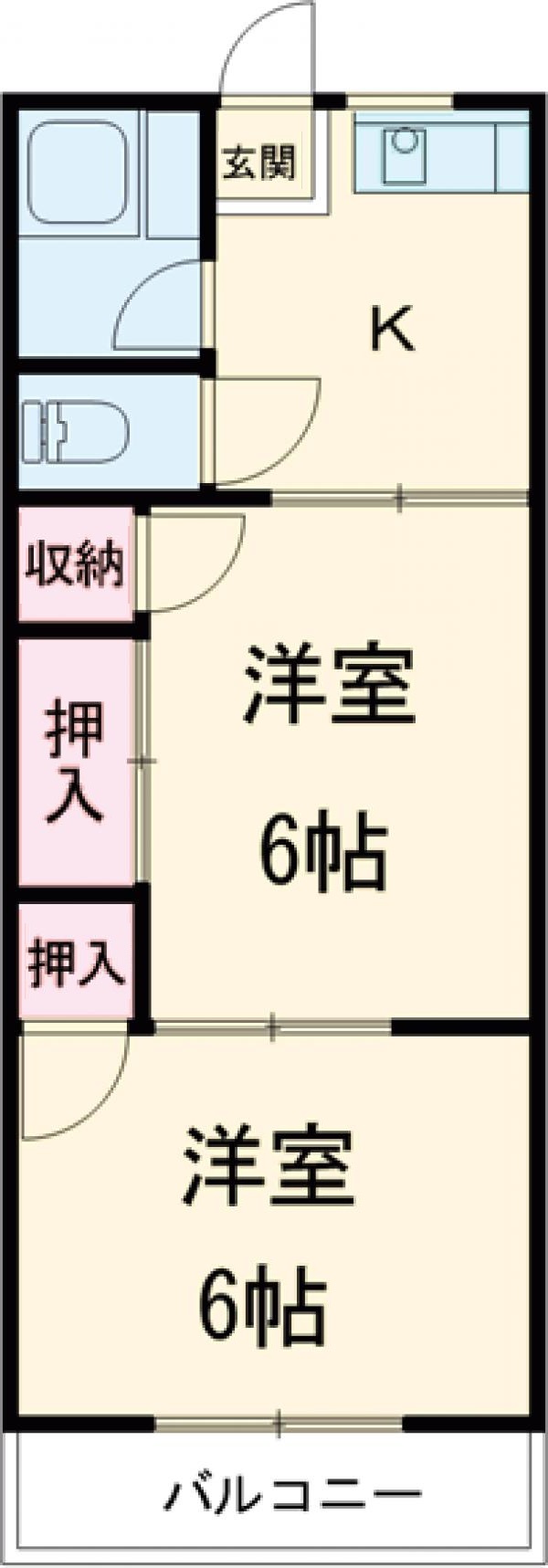 クリーンハイツの間取り