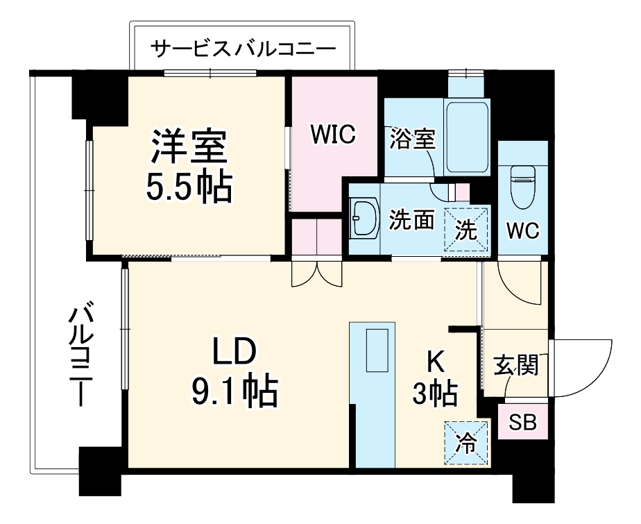 ファインレジデンス京都五条通の間取り