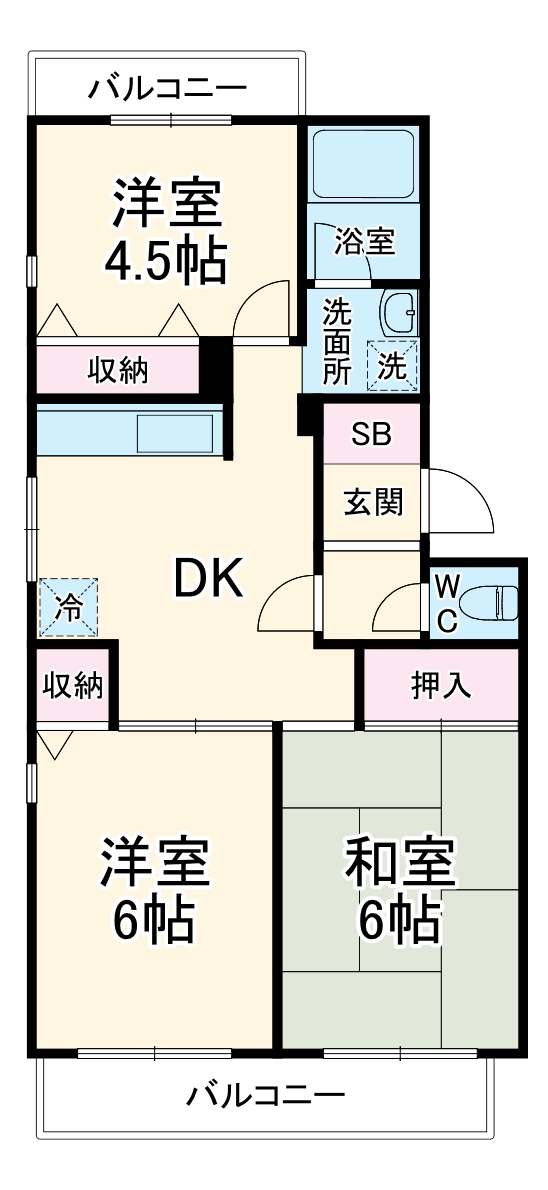 ハイム青葉台の間取り