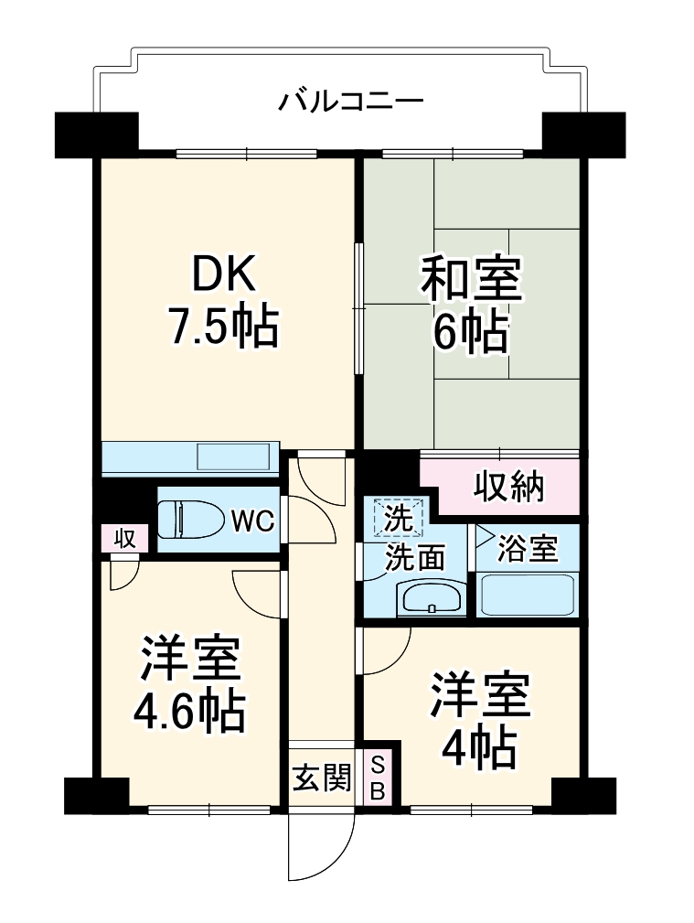 1/7 間取