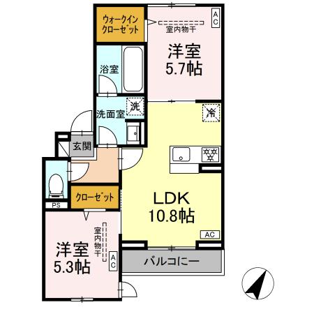イヴレーア南台の間取り