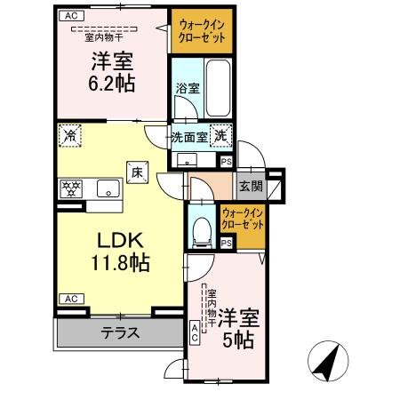 イヴレーア南台の間取り