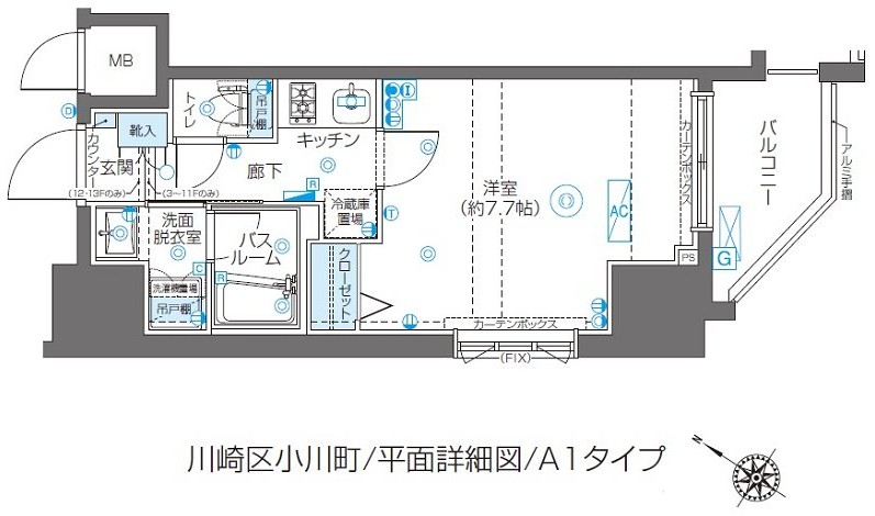 ZOOM川崎Secondの間取り