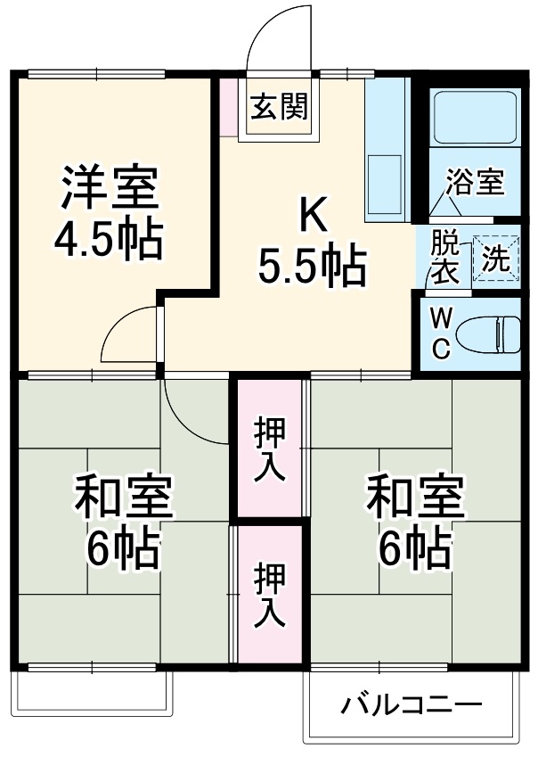 グランデュールAの間取り