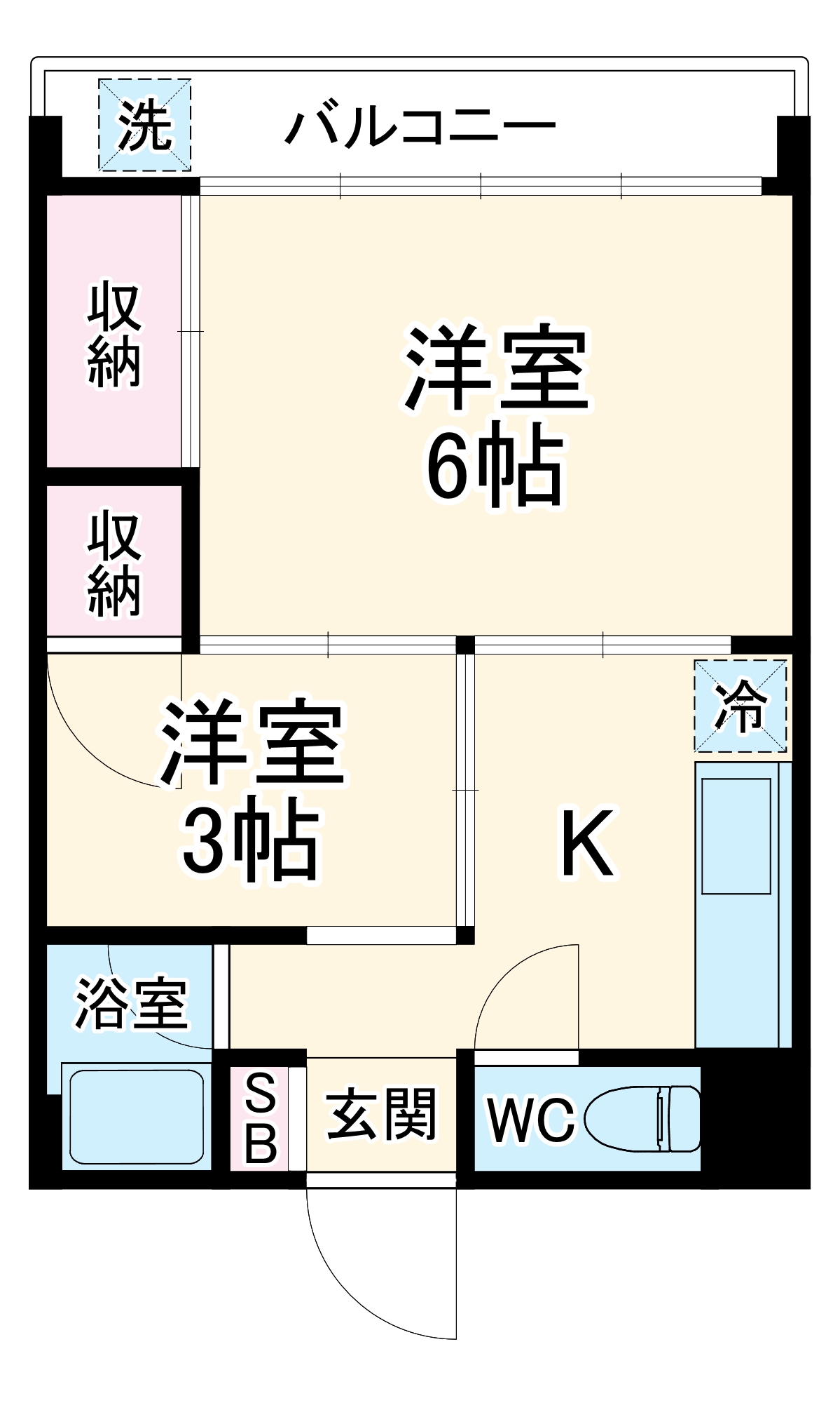 メゾン西千葉の間取り
