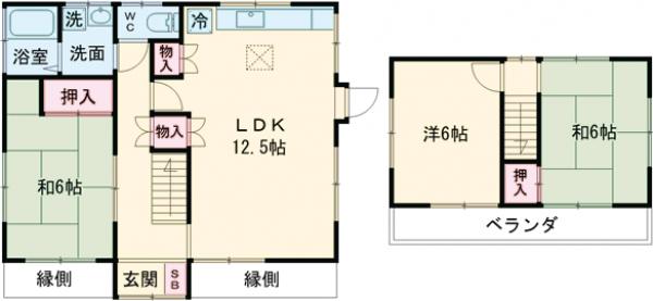 間々田戸建2450の間取り