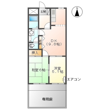 LaVieEnRose (ラヴィアンローズ)の間取り
