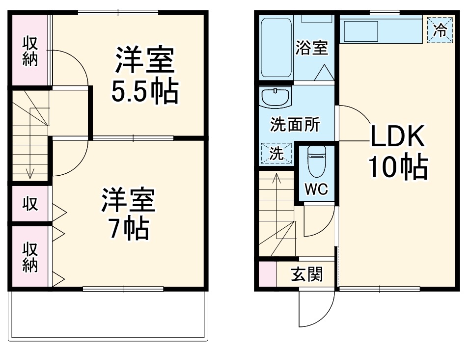 ファインビューAの間取り