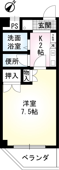 村野旭が丘ビルの間取り