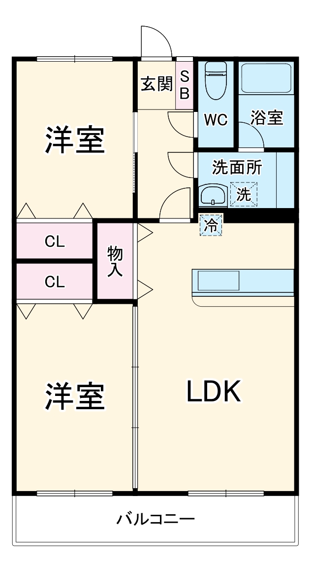 リリーヴィレッジWESTの間取り