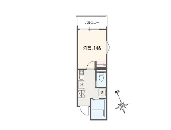 MELLAS小島新田の間取り