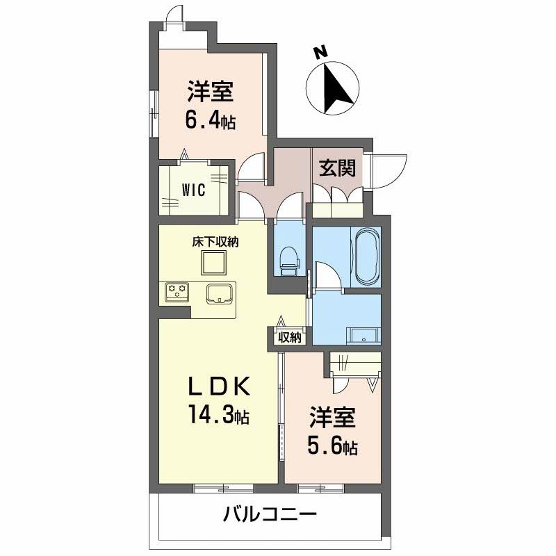 シャーメゾン ル・シルクの間取り