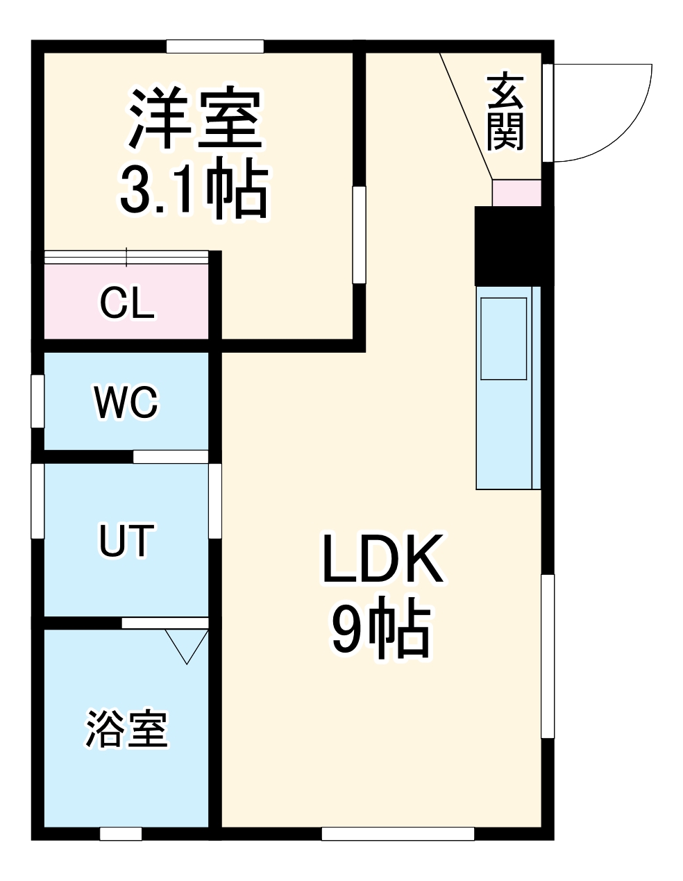 Ceres岩塚駅前B棟の間取り