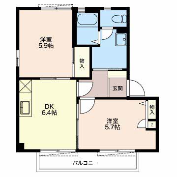 リヴェール?Bの間取り