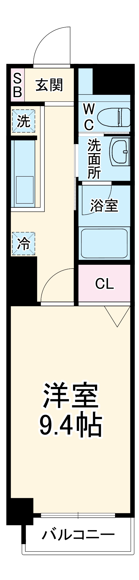 T’s garden元町(旧アクシス元町)の間取り