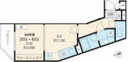フォセット池田山の間取り