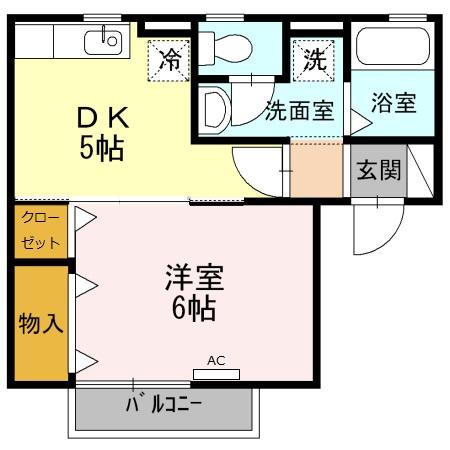 ファンテール Cの間取り