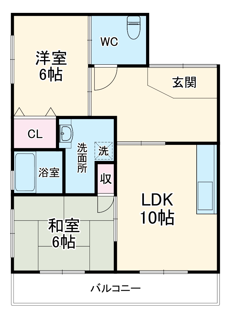 フレーズ向山の間取り