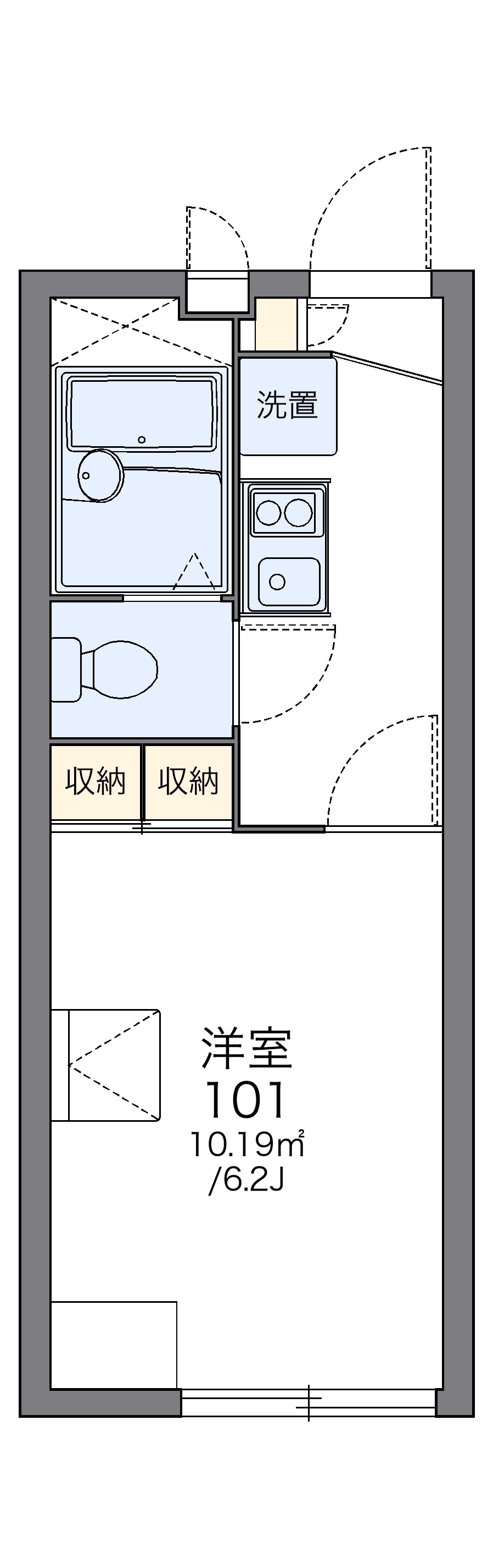 レオパレスOrionの間取り