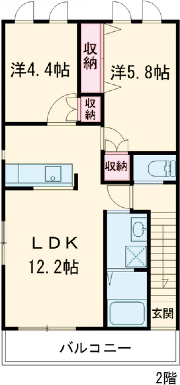 下連雀ハウスの間取り