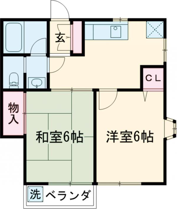 コーポノースランドの間取り