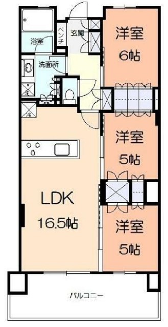 パークホームズ新川崎東の間取り