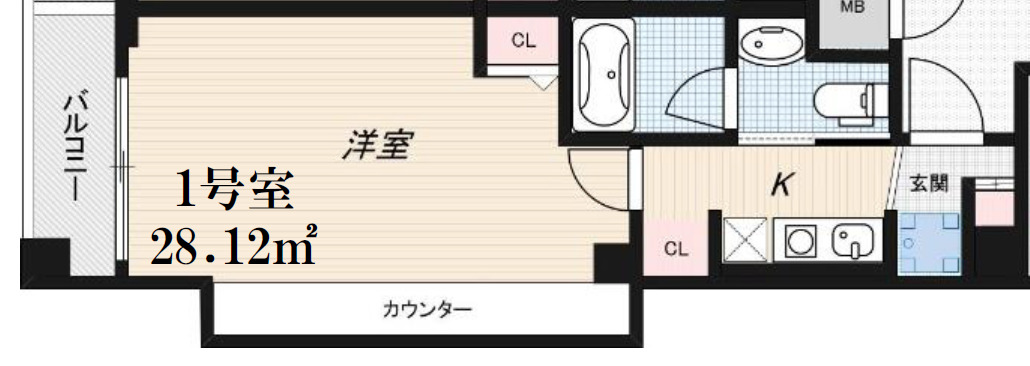 FLAIR京都五条烏丸の間取り