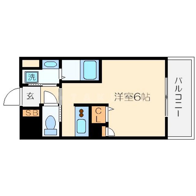 アクアプレイス梅田Ⅱの間取り