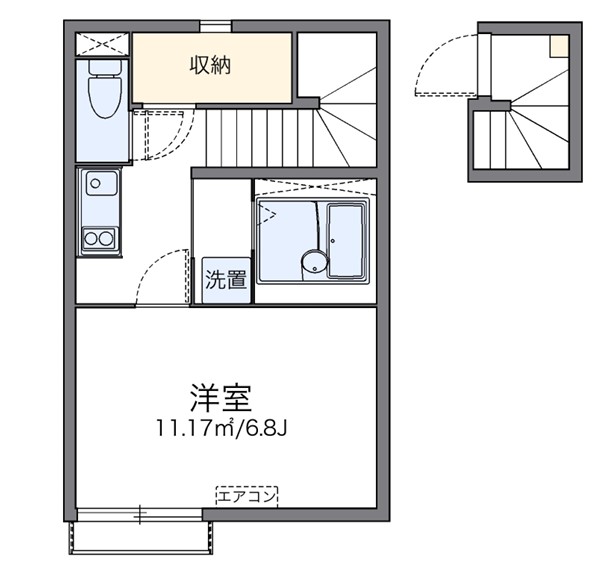 レオネクストディアコート三輪の間取り