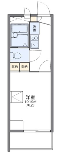 レオパレスクレールメゾンⅡの間取り