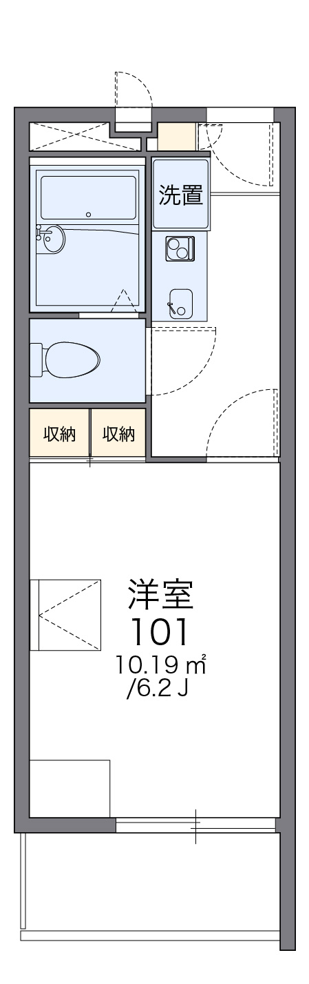 レオパレスヴァンⅡの間取り
