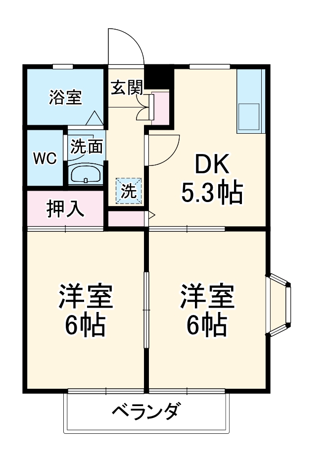 クレストハイムの間取り