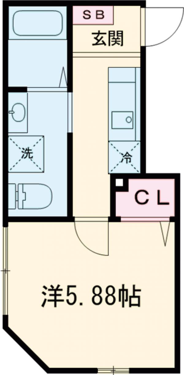 グランシャレー千住旭町の間取り