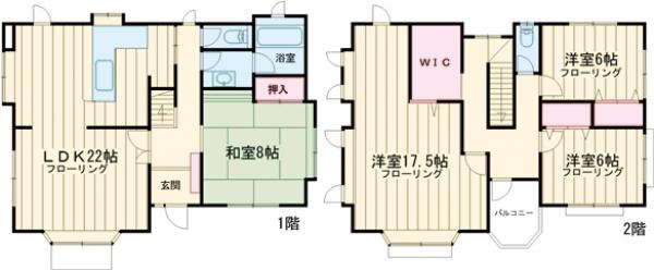和泉戸建貸家の間取り