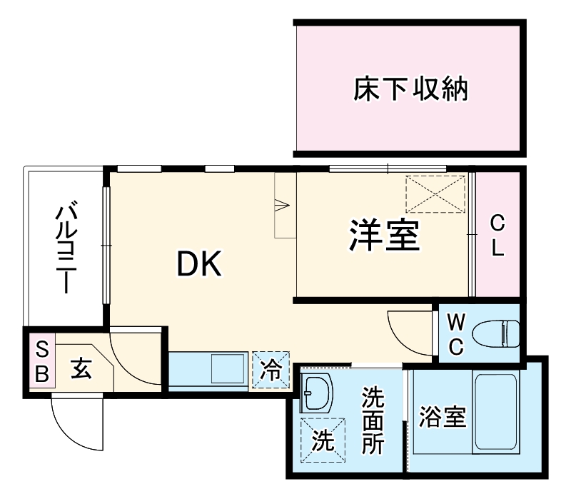 ガナーズ館長柄の間取り