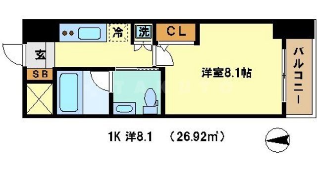 クリスタルグランツ京都高辻の間取り