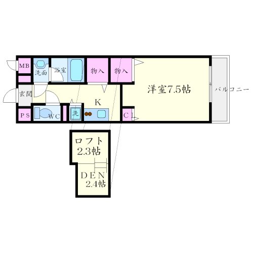 エスポアールIの間取り