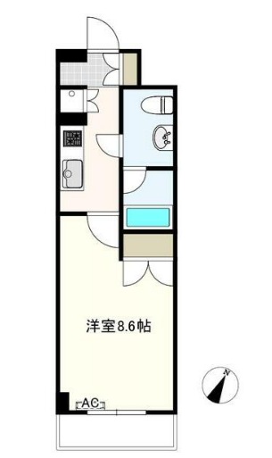 幕張本郷の完工年月（2007年7月）築の賃貸マンションの間取り